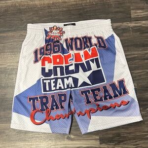 Men's Hp Farms Blue and White Graphic Shorts